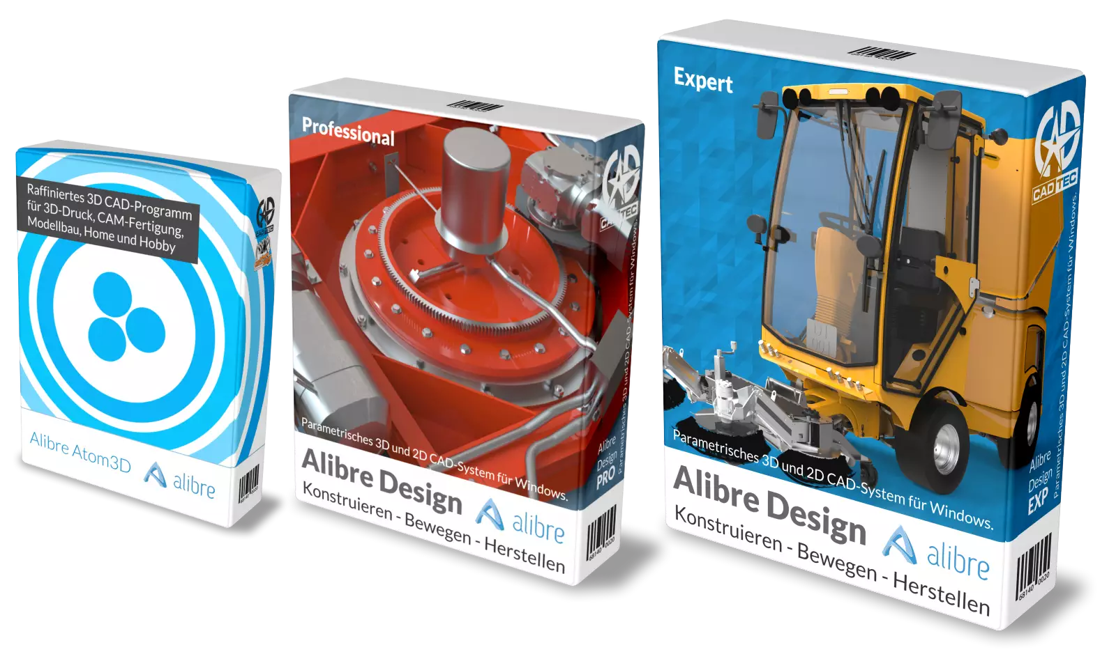 Alibre Atom3D, Alibre Design Professional, Alibre Design Expert