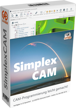 SimplexCAM CNC-Lösung zum Fräsen, Drehen, Bohren, Gravieren und Schneiden für die Werstatt.